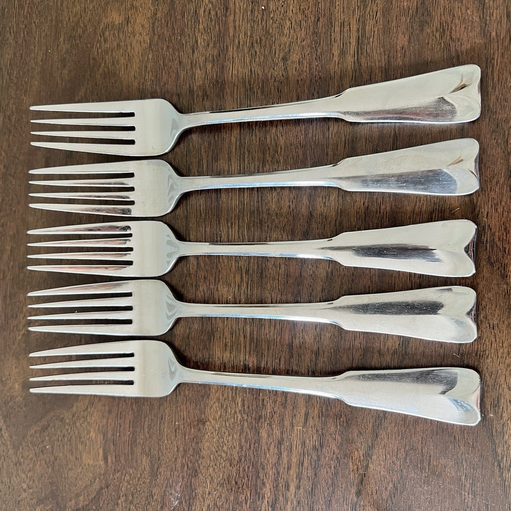 Lunt Modern Classic Stainless Forks Set of 6 Japan Flatware Silverware 18/8